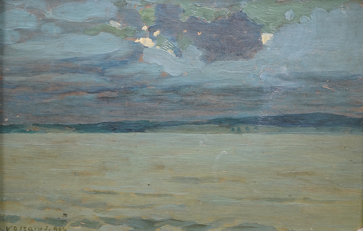 János Vaszary, Hungarian (1867-1939), 'Seascape 1904'